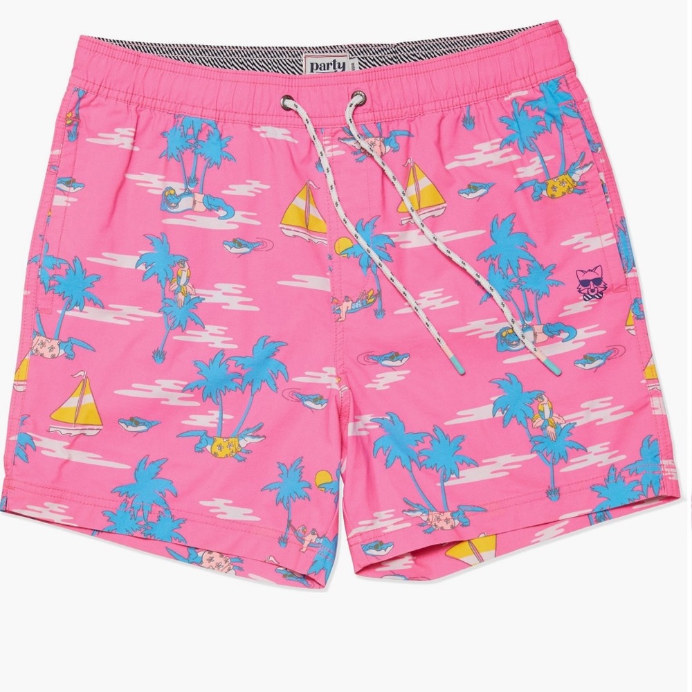 Party Pants NWOT XL Gator Done Swim Trunks